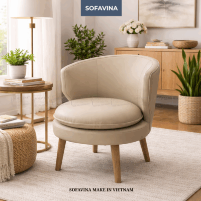 IVORY BLOOM LOUNGE CHAIR [GVN-13]
